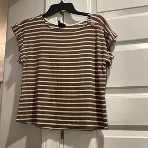 Brown and cream shirt